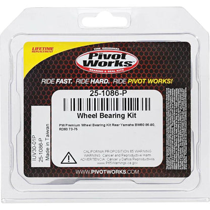 Pivot Works Yamaha Wheel Bearing Kit Premium Bearings 25-1086-P 25-1086-P Photo - Primary