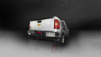 Corsa 11-13 GMC Sierra Ext. Cab/Std. Bed 1500 6.2L V8 Black Sport Cat-Back Exhaust 14523BLK 14523BLK Photo - Mounted