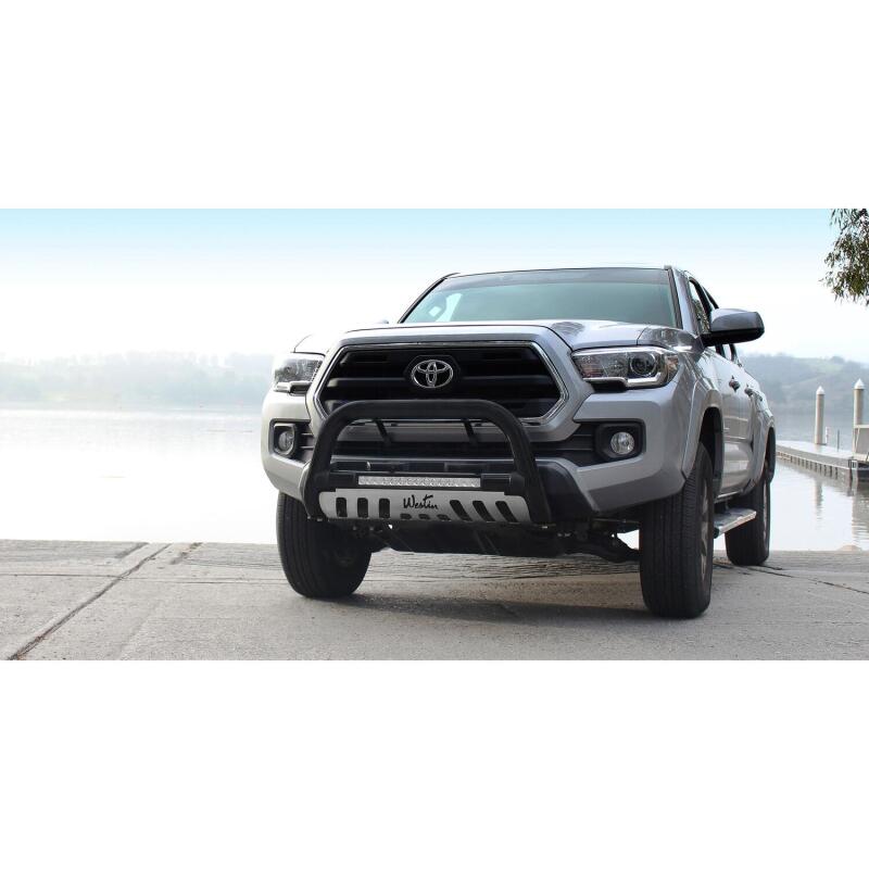 Westin 2016-2018 Toyota Tacoma Ultimate LED Bull Bar - Textured Black 32-3885L 32-3885L Photo - Mounted