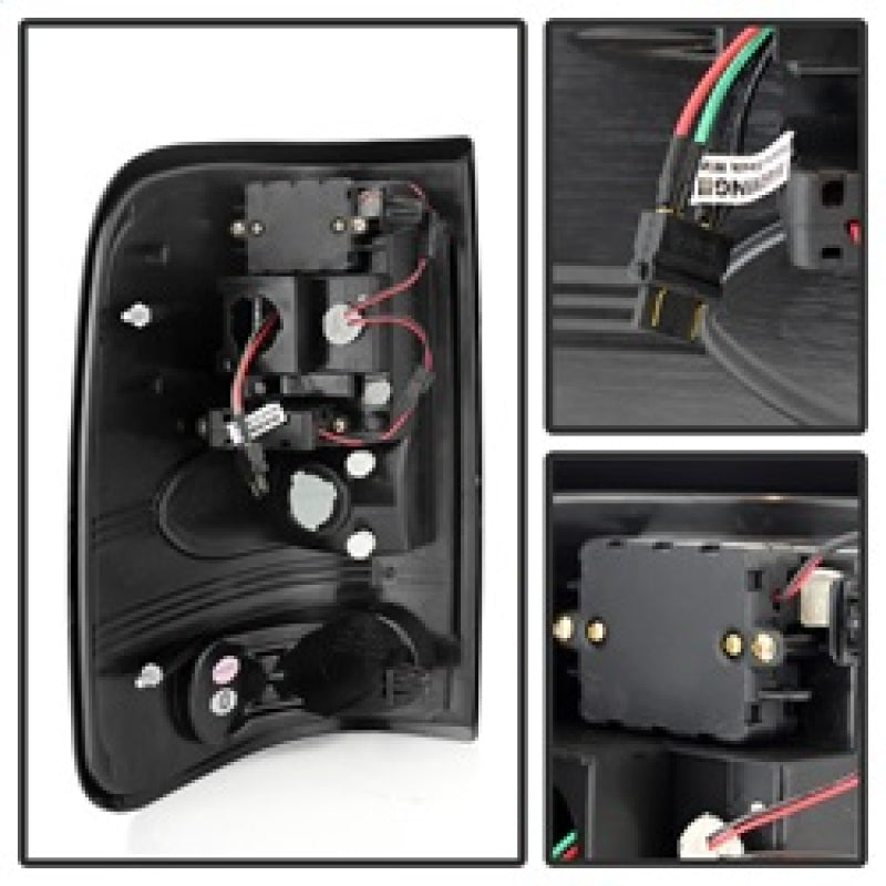 Spyder Ford F150 Styleside 04-08 (Not Fit Heritage & SVT)LED Tail Lights Black ALT-YD-FF15004-LED-BK 5003249 5003249 Photo - Unmounted