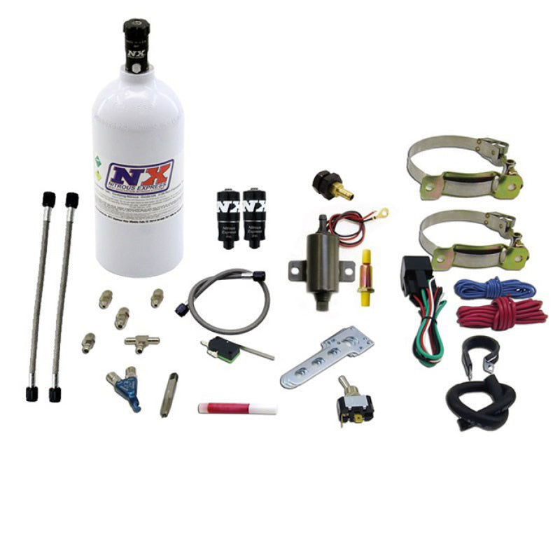 Nitrous Express Single Cyl Piranha Nitrous Kit w/2.5lb Bottle 60011P 60011P Photo - Primary