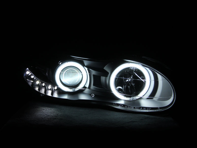 Anzo 1998-2002 Chevrolet Camaro Projector Headlights w/ Halo Black 121160 Photo - Mounted