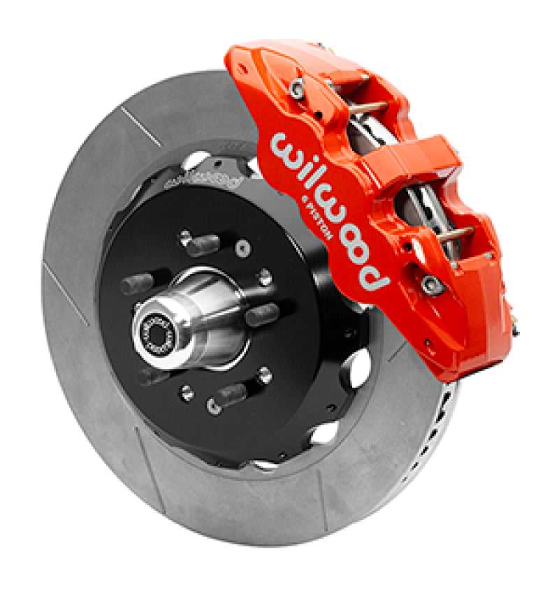 Wilwood 55-57 Chevy Bel Air Aerolite 6R Kit, 5 x 4.50in/4.75in Hub - 14.00 Slotted Rotor - Red 140-16910-R 140-16910-R User 1