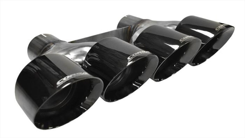 Corsa Performance 15-15 Chevrolet Corvette 6.2L V8 Quad 45in Polished Black Pro-Series 14062BLK Photo - Primary