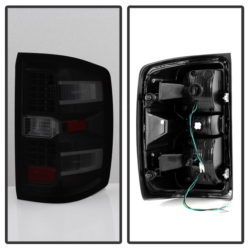 SPYDER xTune Chevy 1500 14-16 / Silverado 2500HD/3500HD LED Tail Lights - Black Smoked ALT-JH-CS14-LED-BSM 9036552 9036552 Photo - Unmounted