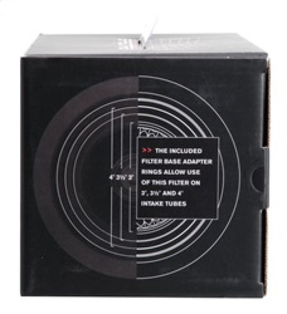 Spectre Adjustable Conical Air Filter 9-1/2in. Tall (Fits 3in. / 3-1/2in. / 4in. Tubes) - Blue 9736 9736 Photo - in package