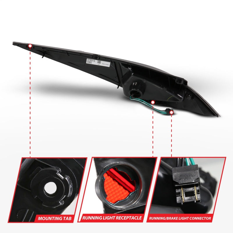 Anzo 2003-2005 Nissan 350Z LED Tail lights Black 321099 Photo - Unmounted