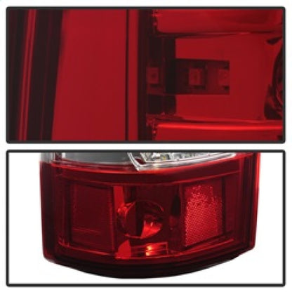 SPYDER xTune 03-06 Chevrolet Silverado 1500/2500HD LED Tail Lights - Red Clear (ALT-JH-CSIL03-CS-RC) 9037665 9037665 Photo - Unmounted