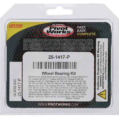 Pivot Works Gas-Gas, Husqvarna Wheel Bearing Kit Premium Bearings 25-1417-P 25-1417-P Photo - Primary