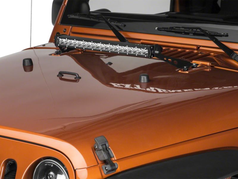 Raxiom 07-18 Jeep Wrangler JK 24-In Light Bar Hood Mounting Brackets J106738 J106738 Photo - Close Up