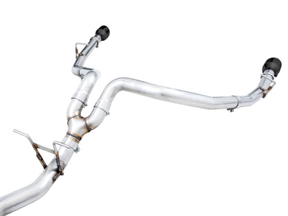 AWE Tuning 19-21 RAM 1500 5.7L (w/Cutouts) 0FG Dual Rear Exit Cat-Back Exhaust - Diamond Black Tips 3015-33006 3015-33006 Photo - out of package