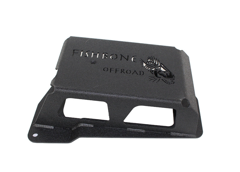 Fishbone Offroad 12-17 Jeep Wrangler JK Steel EVAP Canister Skid Plates - Black Textured Powdercoat FB23064