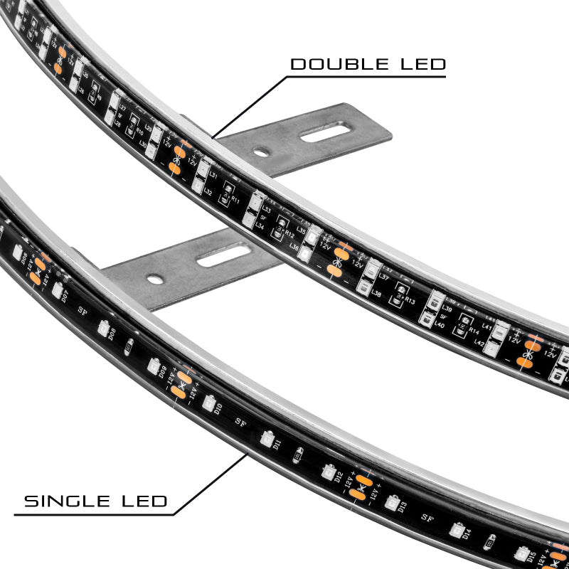 ORACLE Lighting Oracle LED Illuminated Wheel Rings - Double LED - Red 4228-003 4228-003 User 2
