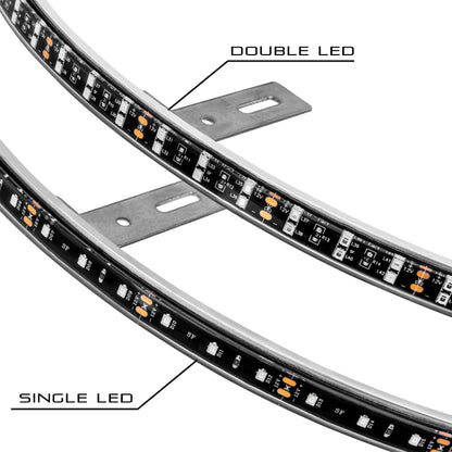 ORACLE Lighting Oracle LED Illuminated Wheel Rings - Double LED - Red 4228-003 4228-003 User 2