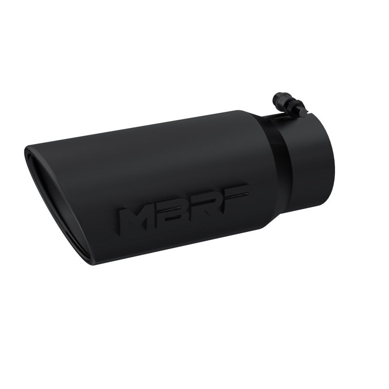 MBRP Tip 5in O.D. Angled Roll ed End  4in inlet MBRT5051BLK T5051BLK Photo - Primary