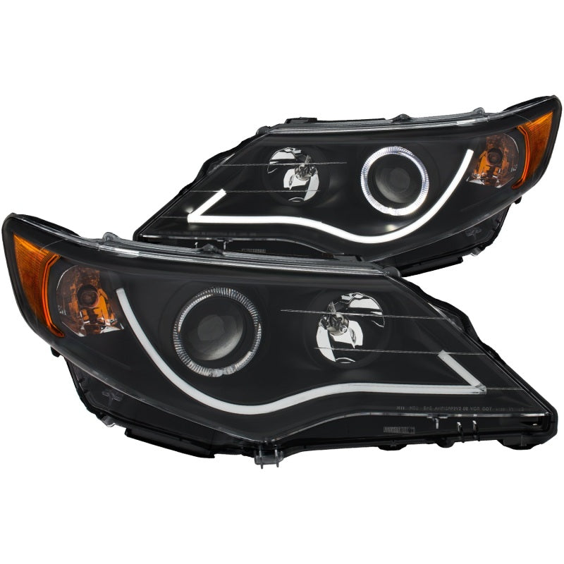 Anzo 2012-2013 Toyota Camry Projector Headlights w/ Halo Black 121512 Photo - Primary