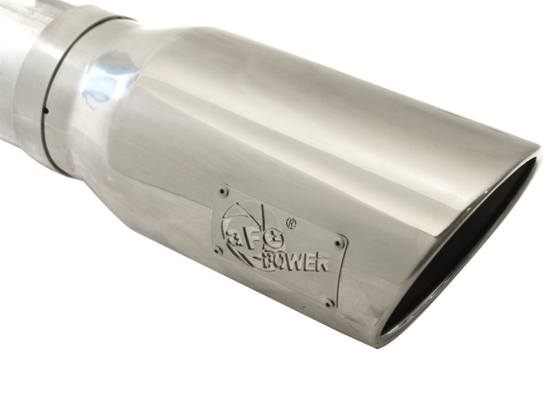 aFe  POWER 49-43054-P Large Bore-HD 5" 409 SS DPF-Back Exhaust System 49-43054-P Photo - Unmounted
