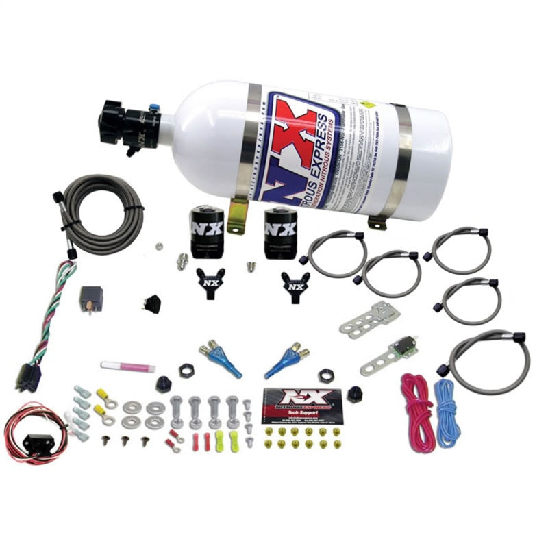 Nitrous Express Nissan/Infiniti Dual Nozzle (35-150HP) w/ 10Lb Bottle 20716-10 Photo - Primary