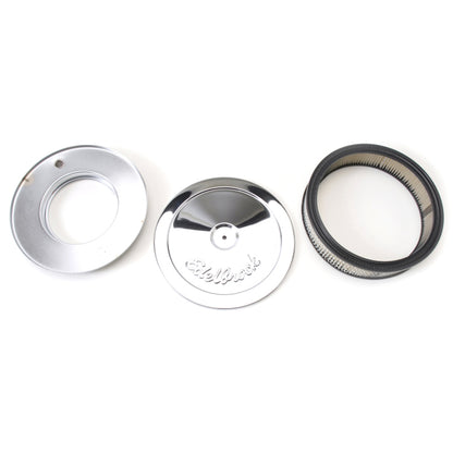 Edelbrock Air Cleaner, Pro-Flo Series, Round, Steel Top, Paper Element, 10" Dia. 1208 Photo - Primary