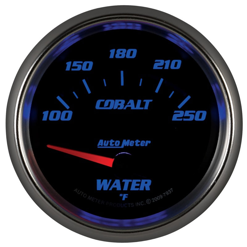Autometer Gauge, Water Temp, 2 5/8", 100-250 deg. F, Electric, Cobalt 7937 User 4