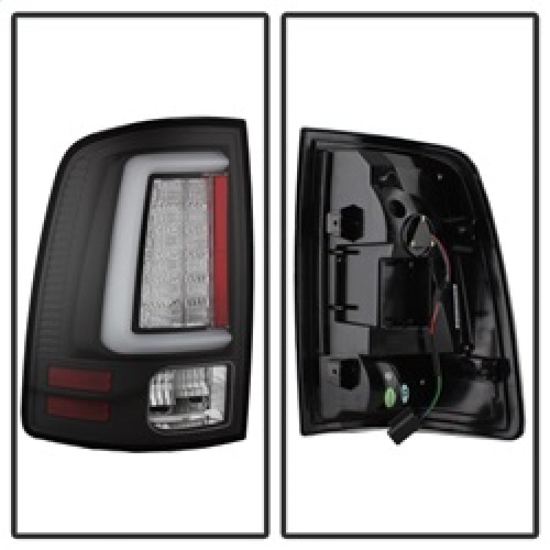 Spyder Dodge Ram 2013-2014 Light Bar LED Tail Lights - Black ALT-YD-DRAM13V2-LED-BK 5084057 5084057 Photo - Unmounted