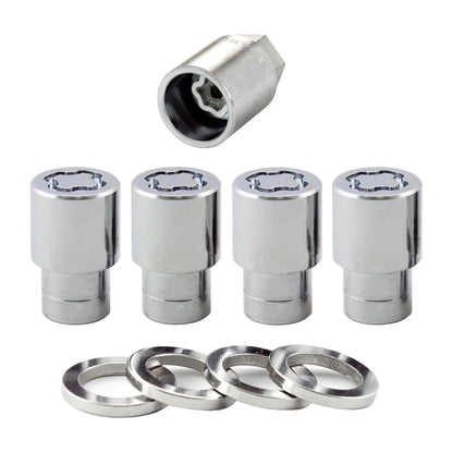 McGard Wheel Lock Nut Set - 4pk. (Reg. Shank Seat) M12X1.5 / 13/16 Hex / 1.38in. Length - Chrome 21156 21156 Photo - Primary
