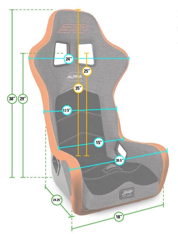 PRP Seats PRP Alpha Composite Seat A3901 A3901 Photo - Close Up
