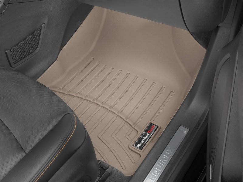 WeatherTech WT FloorLiner - Front - Tan Floor Mats Floor Mats - Rubber main image