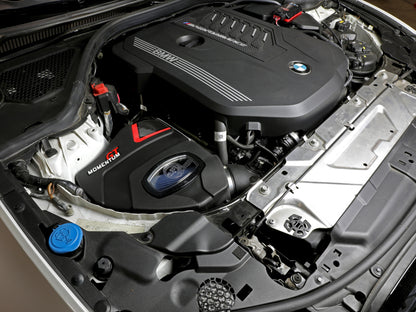 aFe Momentum GT Cold Air Intake System w/Pro 5R Filter 20-21 BMW M340i (G20) 3.0 L6 (t) N58 50-70060R 50-70060R Photo - Mounted