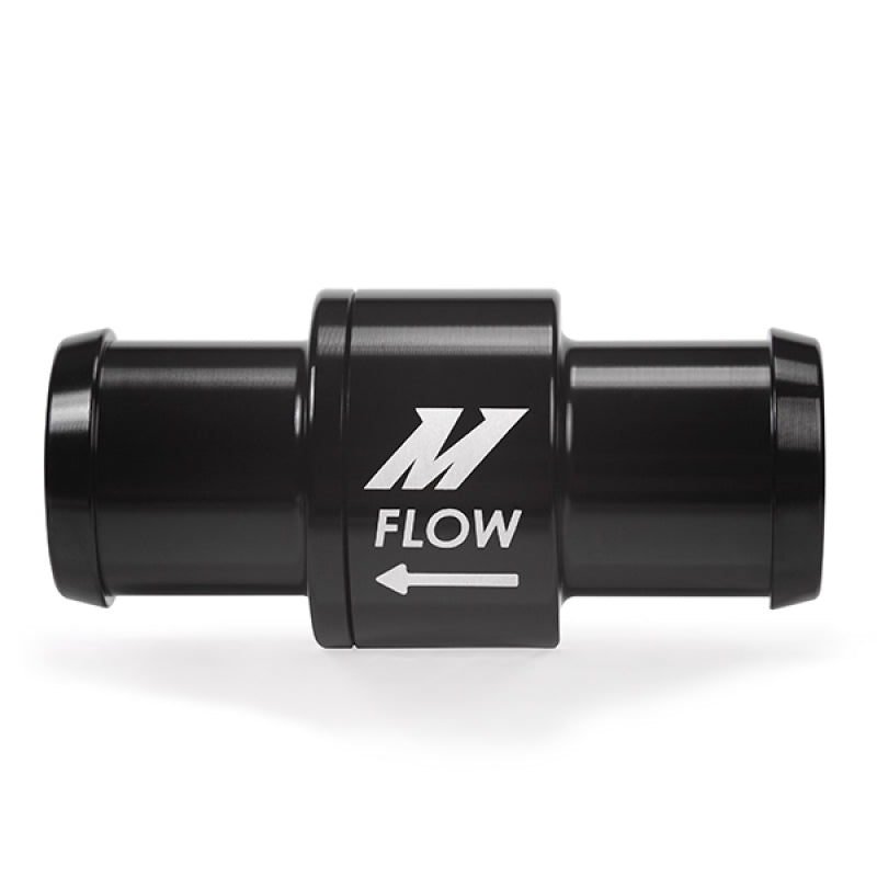 Mishimoto One-Way Check Valve 3/4in Aluminum Fitting - Black MMFT-CHKVLV-34 MMFT-CHKVLV-34 Photo - Primary