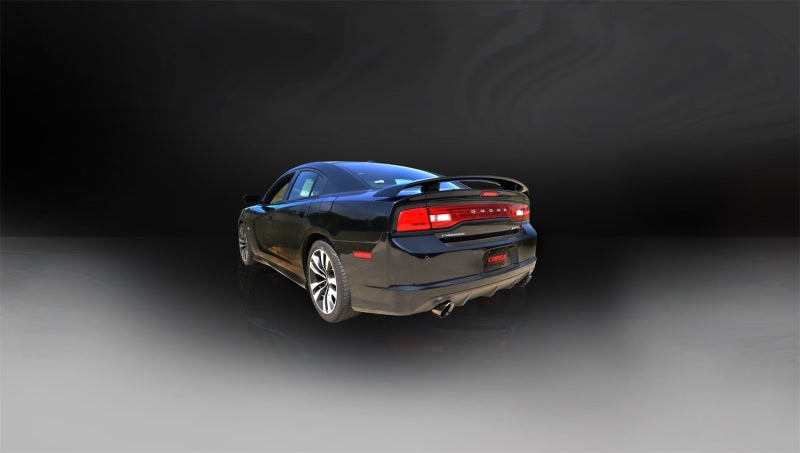 Corsa Performance 12-13 Dodge Charger SRT-8 6.4L V8 Polished Xtreme Cat-Back Exhaust 14464 Photo - Mounted