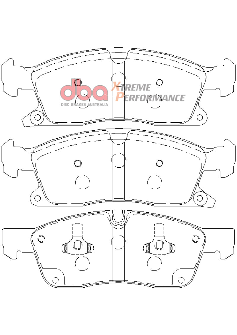 DBA 11-12 Dodge Durango / 11-12 Jeep Grand Cherokee XP650 Front Brake Pads DB2216XP DB2216XP Photo - out of package