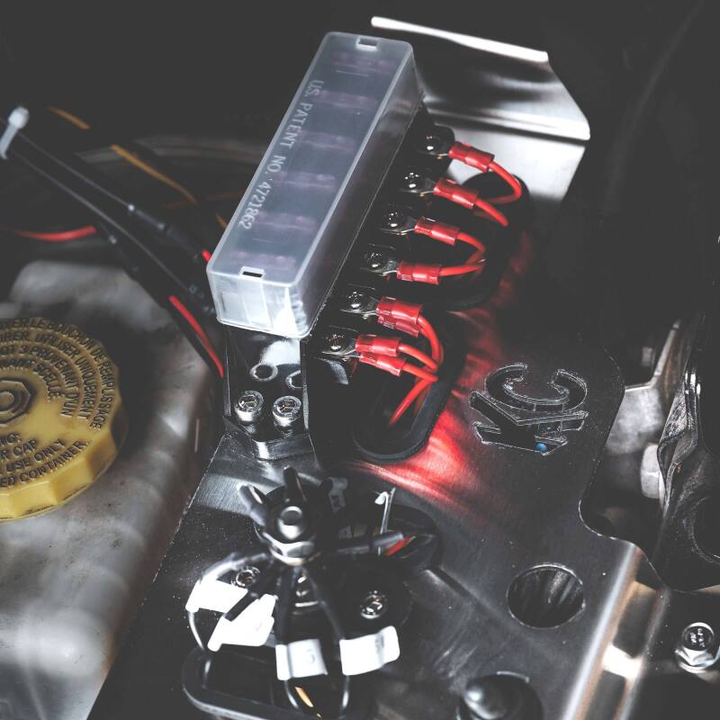 KC HiLiTES 2018+ Jeep Wrangler JL 3.6L / 2020+ Jeep Gladiator JT 3.6L Cyclone LED Engine Tray Kit 356 356 Photo - lifestyle view