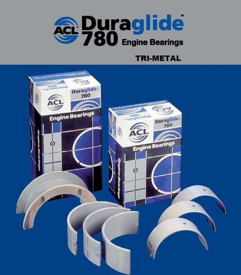 ACL 1958-1980 Chrysler Prod V8 383/400/440 .20mm Oversized Trimetal Rod Bearing Set 8B527P-20 8B527P-20 Photo - Primary