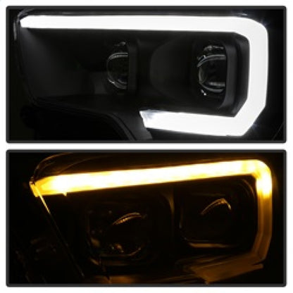 SPYDER xTune Toyota Tacoma 16-18 DRL Light Bar Projector Headlights - Black PRO-JH-TTA16-LBDRL-BK 9039256 9039256 Photo - Unmounted