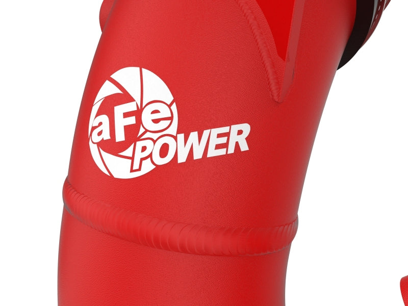 aFe 23-24 Toyota Sequoia V6-3.4L Hybrid BladeRunner 2.5in Aluminum Hot Charge Pipe - Red 46-20718-R 46-20718-R Photo - Close Up