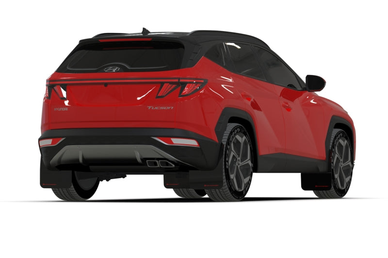 Rally Armor 2022 Hyundai Tucson Black UR Mud Flap w/ Red Logo MF75-UR-BLK-RD MF75-UR-BLK-RD User 1
