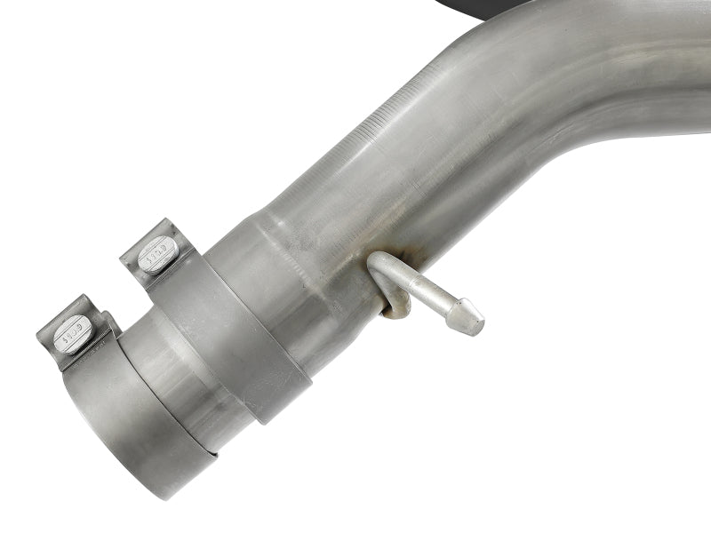 aFe Takeda 3in 304 SS Axle-Back Exhaust System w/ Carbon Fiber Tips 16-18 Ford Focus RS I4-2.3L (t) 49-33104-C 49-33104-C Photo - Unmounted