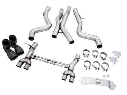 AWE Tuning BMW F8X M3/M4 Track Edition Catback Exhaust - Diamond Black Tips 3020-43087 3020-43087 Photo - out of package