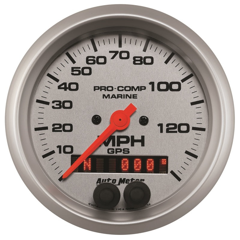 AutoMeter Marine Silver 3-3/8in. 140MPH GPS Speedometer Gauge 200638-33 200638-33 User 1