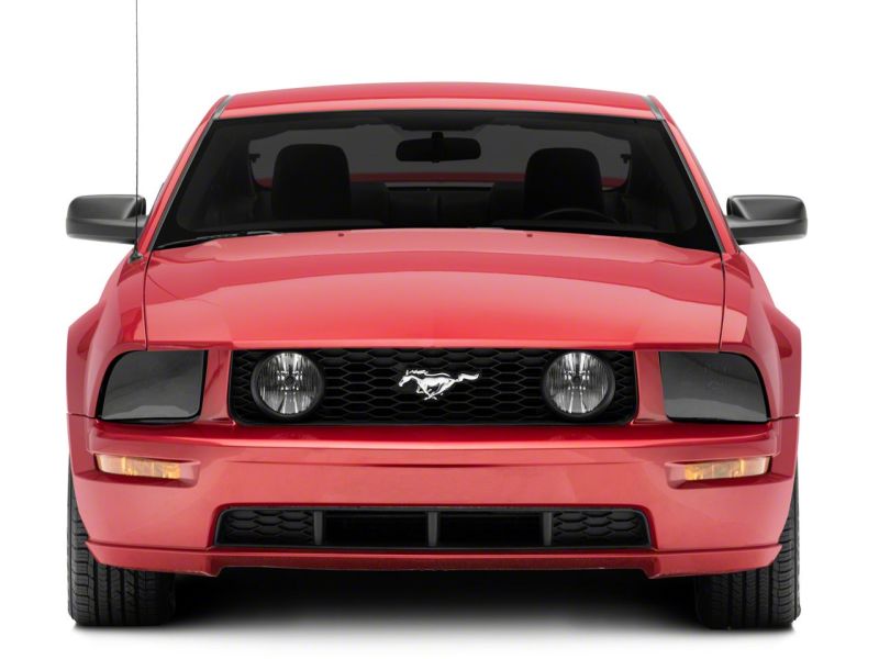 Raxiom 05-09 Ford Mustang Axial Series OEM Style Rep Headlights- Chrome Housing- Smoked Lens 413415 413415 Photo - Close Up