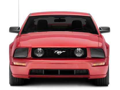 Raxiom 05-09 Ford Mustang Axial Series OEM Style Rep Headlights- Chrome Housing- Smoked Lens 413415 413415 Photo - Close Up
