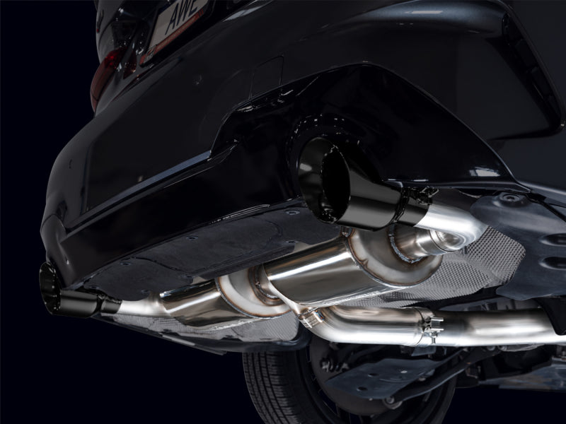 AWE Tuning AWE 19-23 BMW 330i / 21-23 BMW 430i Base G2X Touring Axle Back Exhaust - Diamond Black 3015-33429 3015-33429 Photo - Mounted