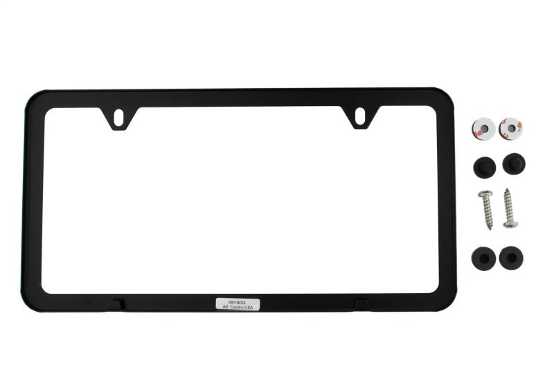 Ford Racing Ford Performance Slim License Plate Frame - Black Stainless Steel M-1828-SSB M-1828-SSB Photo - Unmounted