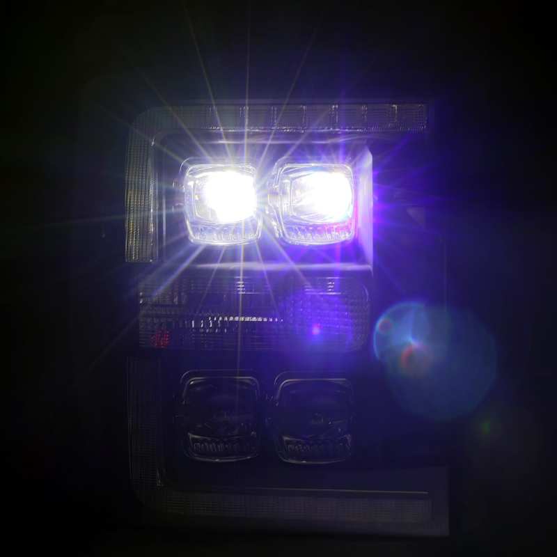 AlphaRex 11-16 Ford F-350 SD NOVA LED Projector Headlights Plank Style Blk w/Activ Light/Seq Signal 880149 880149 User 5