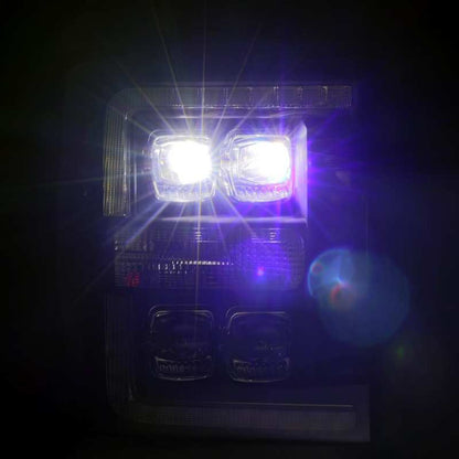 AlphaRex 11-16 Ford F-350 SD NOVA LED Projector Headlights Plank Style Blk w/Activ Light/Seq Signal 880149 880149 User 5