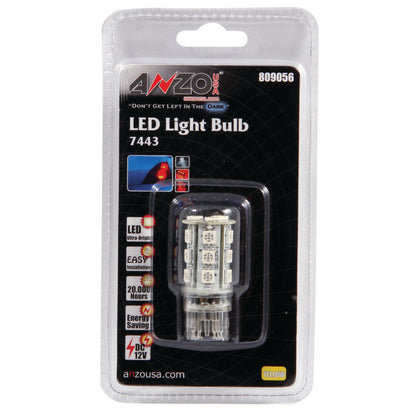 ANZO LED Bulbs Universal 7445 Amber - 18 LEDs 1 3/4in Tall 809056 809056 Photo - Primary