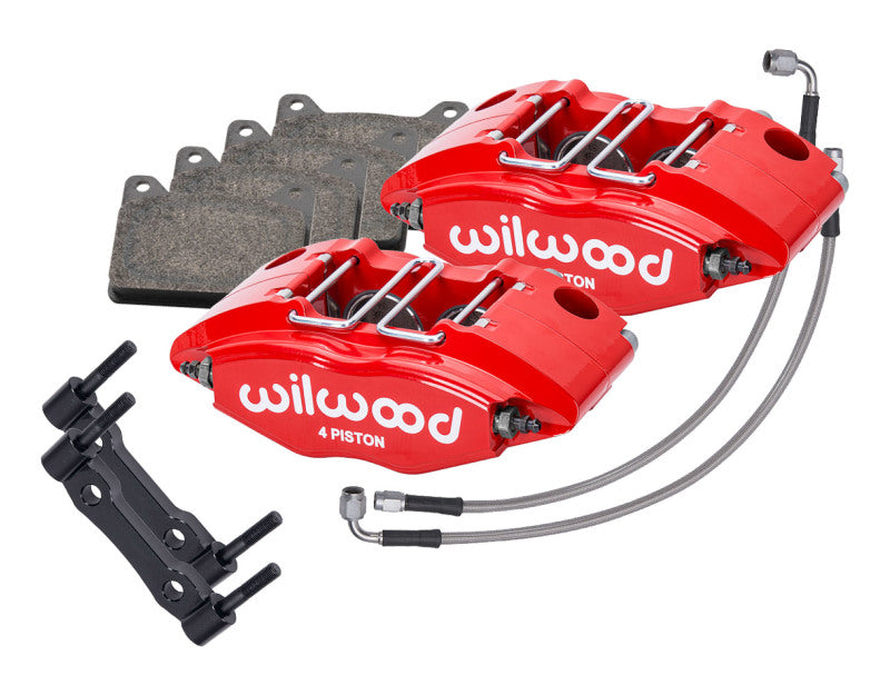 Wilwood 69-74 Porsche 911 Front Powerlite Caliper Kit 3in MT - Red 140-17019-R