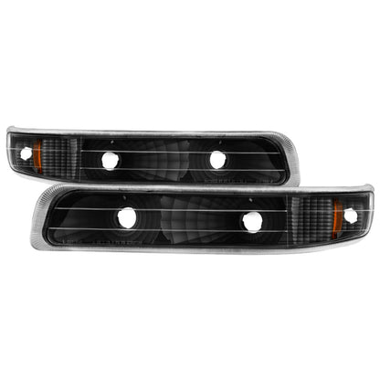 SPYDER Xtune Chevy Silverado 99-02 Amber Reflector Bumper Lights Black CBL-JH-CS99-AM-BK 5064271 5064271 Photo - Primary