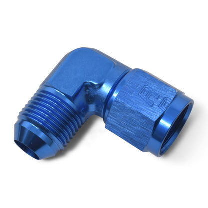 Russell 90° Female AN To Male AN (Blue Finish) 614806 Photo - out of package